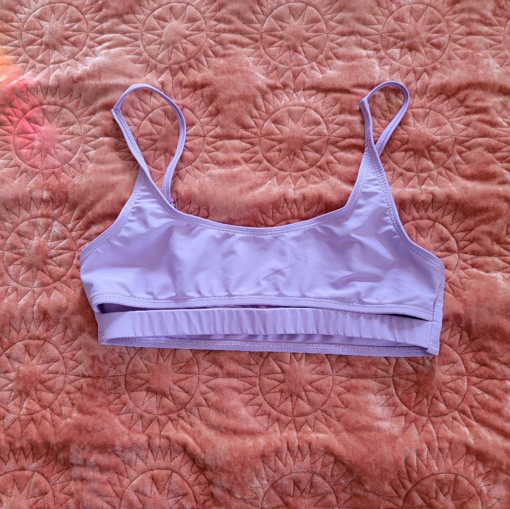 Lavender underboob top